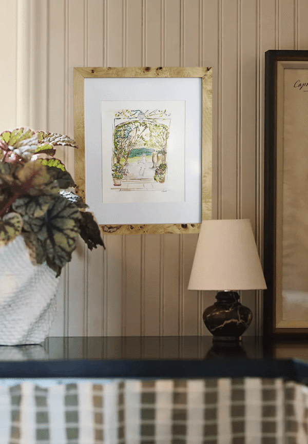 Hydrangea Botanical | 11" h x 9" w | Framed