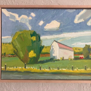 The scenery of one's hometown | 22" h x 18" w |  Framed