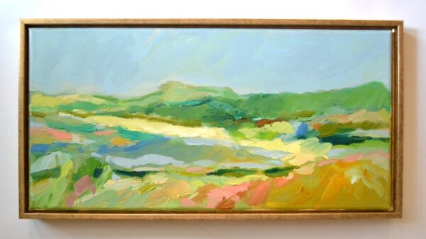 Green mountains and clear waters | 22" h x 18" w | Framed
